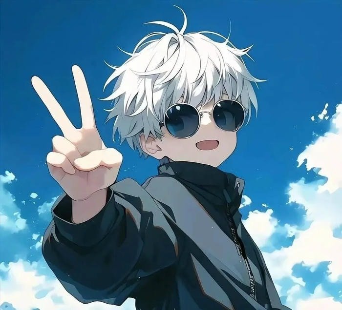 dark aesthetic design for gojo discord pfp