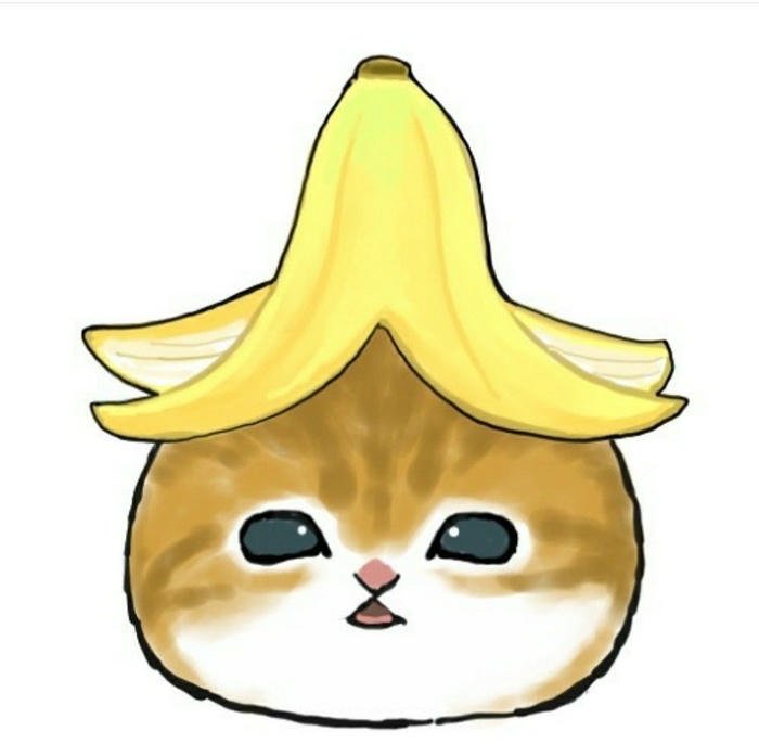 digital art banana pfp with pastel tones