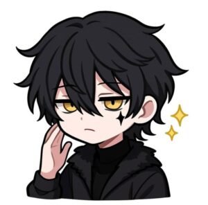 discord anime boy pfp simple visual layout