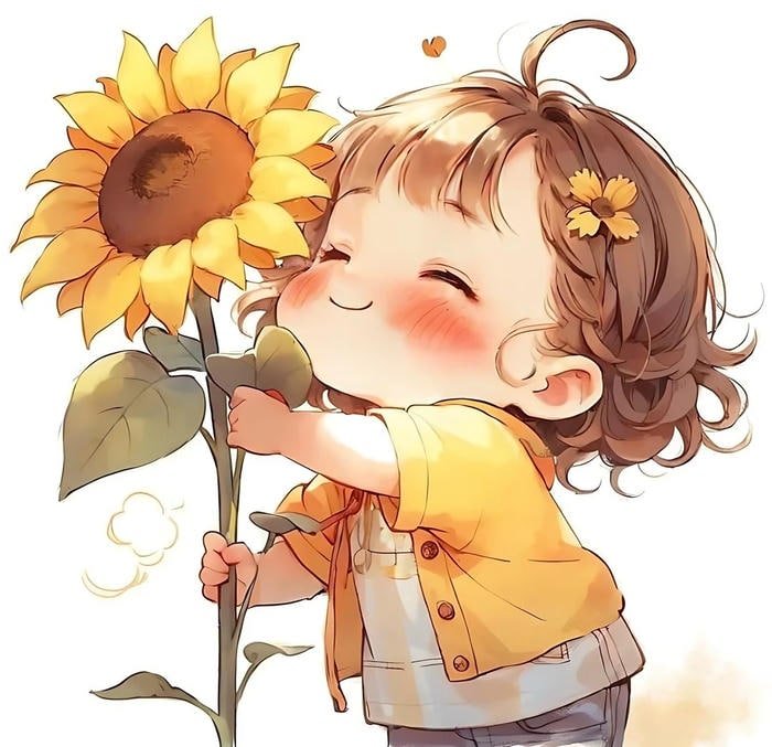 dreamy mood sunflower pfp in summer vibe