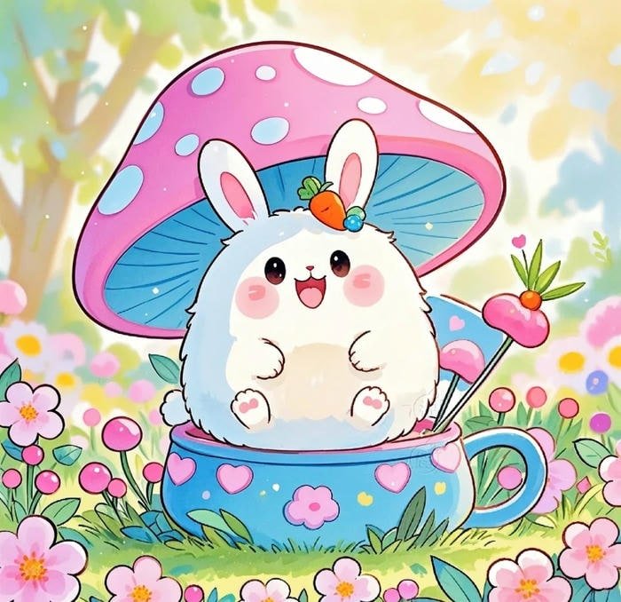 earthy tone mushroom pfp with cozy feeling