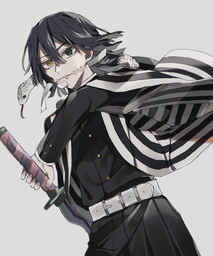 emotional restraint stands out in obanai pfp