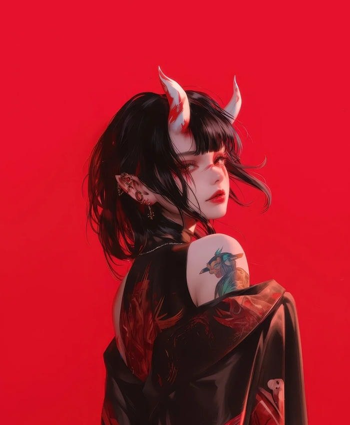 fire energy avatar red discord pfp aesthetic