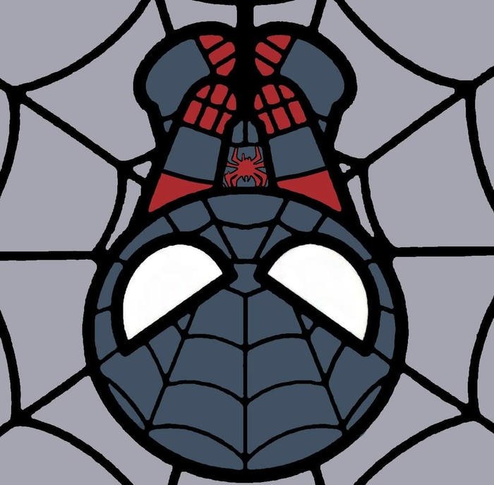 friendly superhero design spider man cute