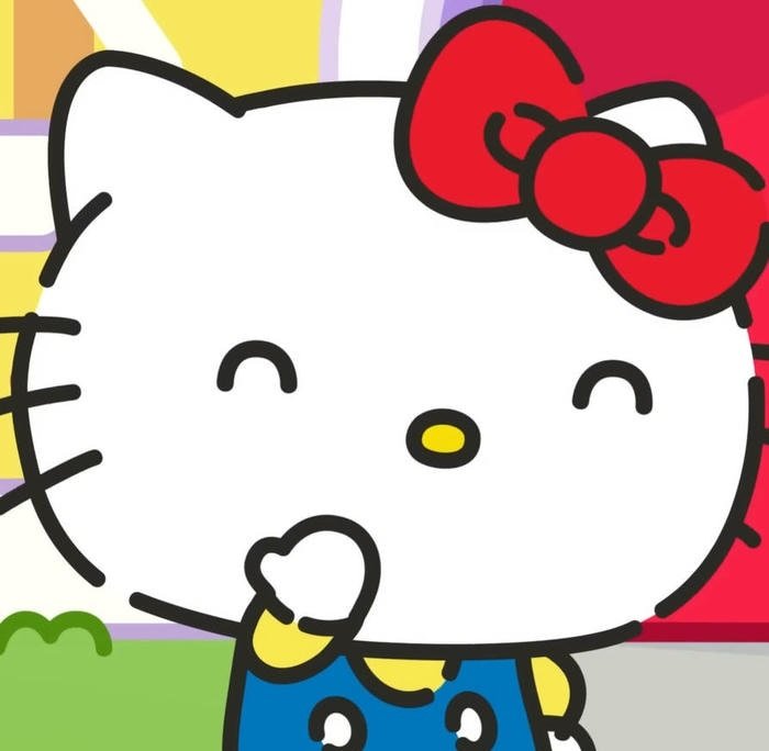 funny hello kitty chaotic meme energy