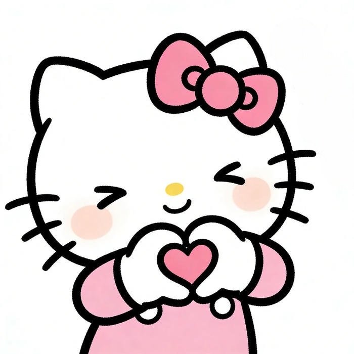 funny hello kitty exaggerated funny face