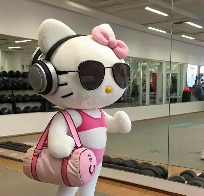 funny hello kitty shocked cute expression