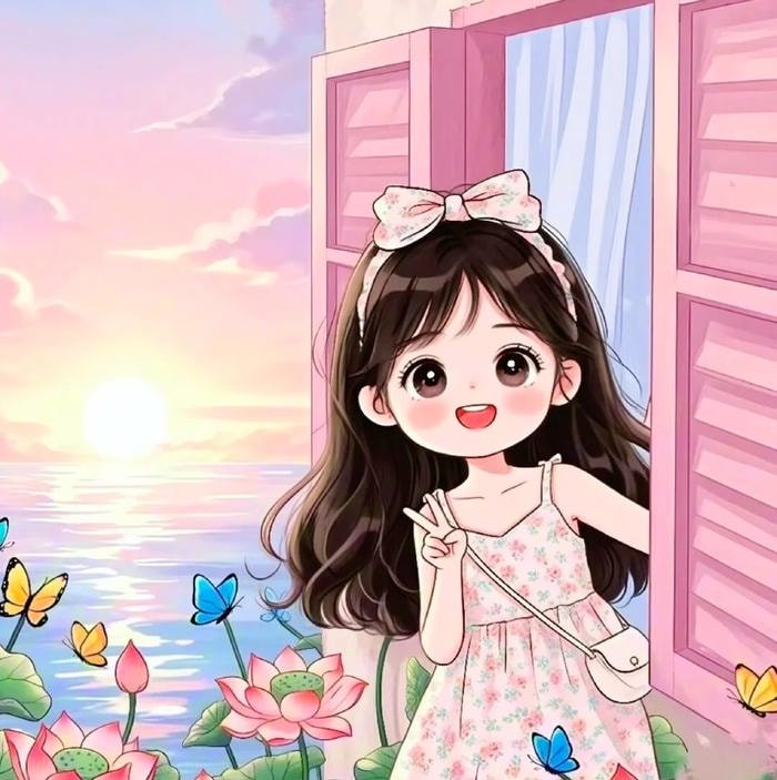 gentle blush details added to cute discord pfp