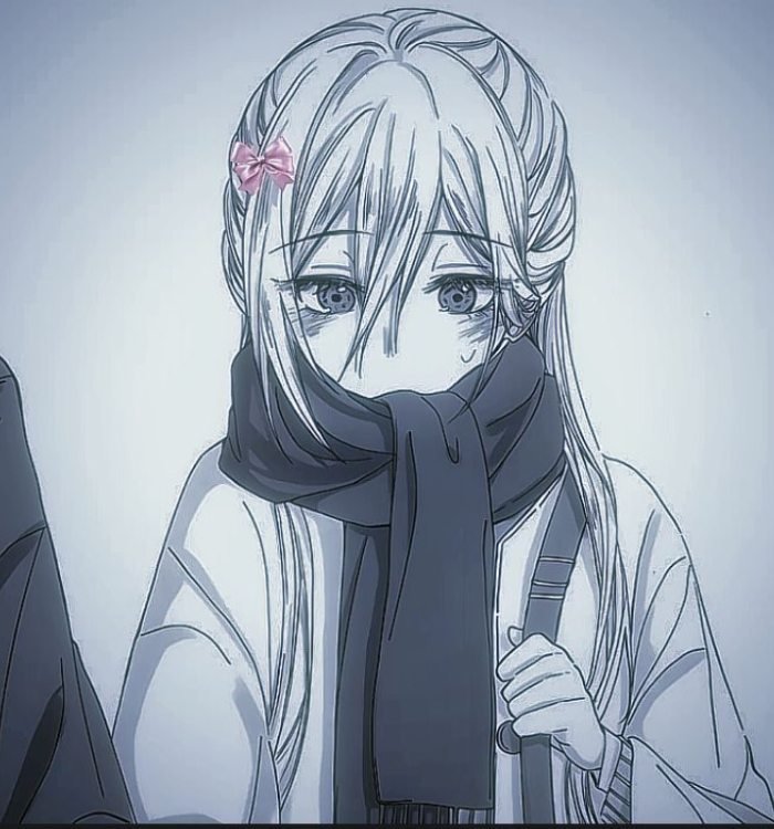 grey discord pfp with smooth monochrome colors