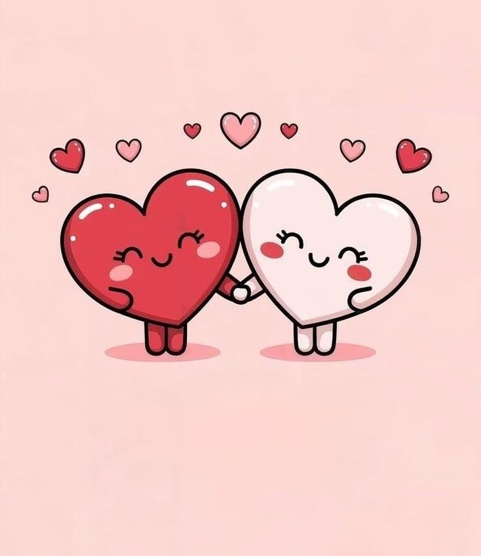 heart pfp clean minimal avatar design