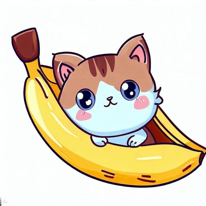 icon banana pfp featuring simple flat design