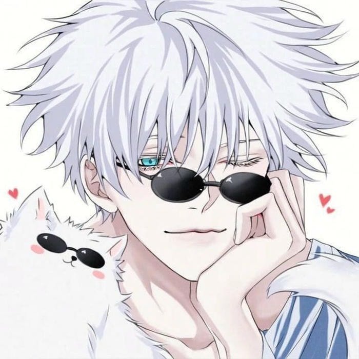 icon gojo discord pfp in minimal layout