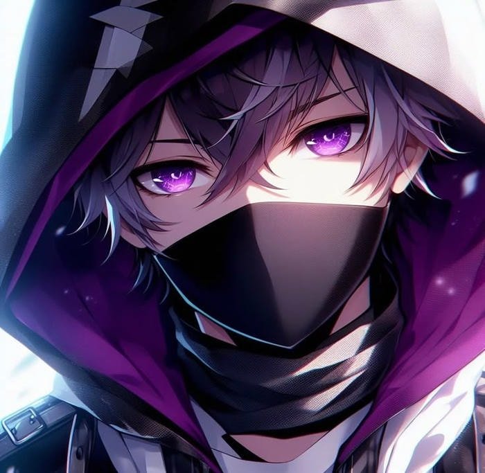 image purple discord pfp futuristic purple tone style