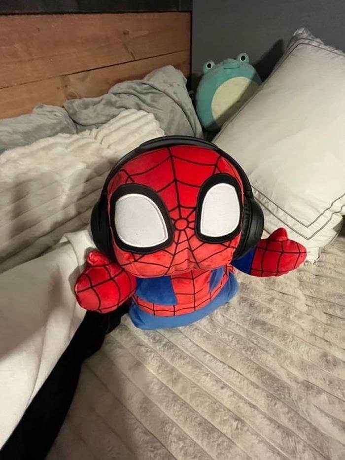 image spider man cute smiling mask expression