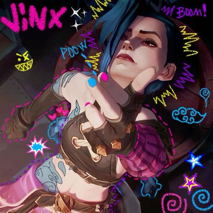jinx pfp capturing wild emotions and unstable excitement