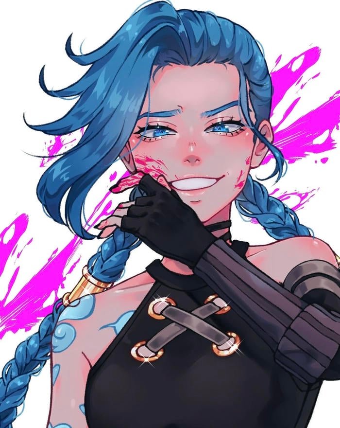 jinx pfp revealing thrill-seeking tendencies and chaos