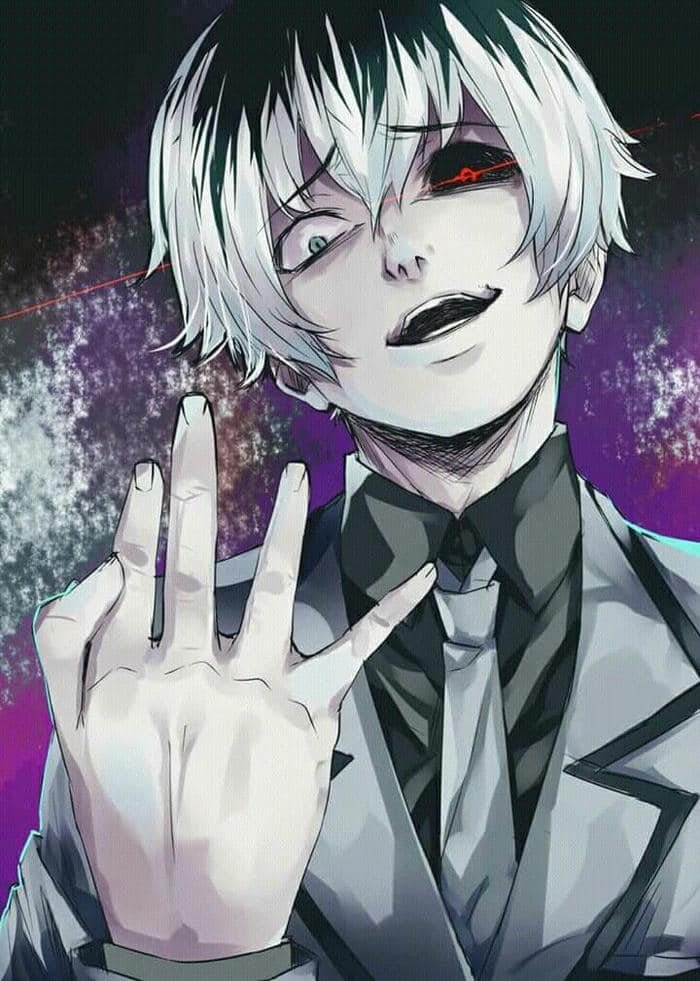 ken kaneki pfp capturing pain held behind composure