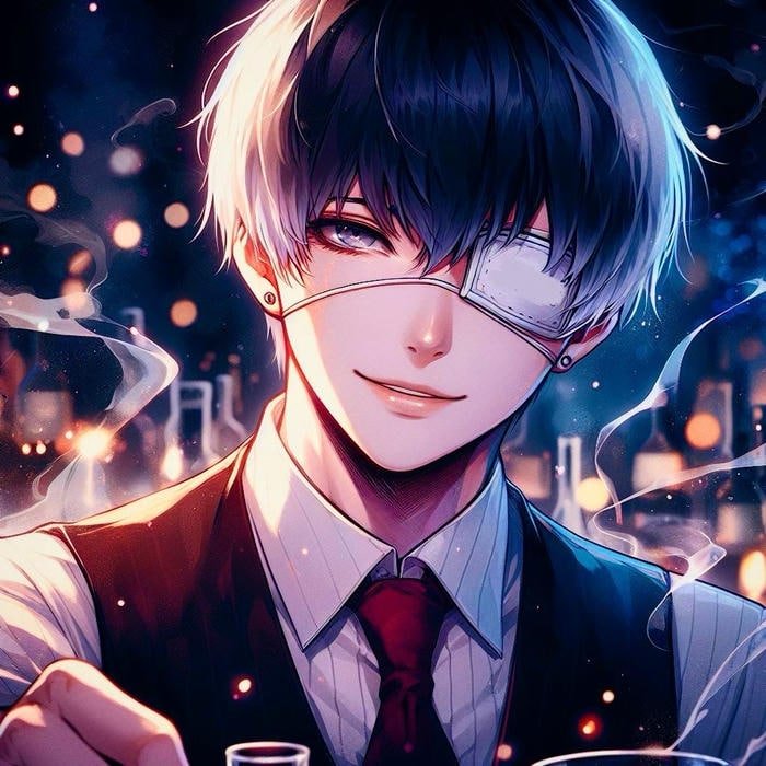 ken kaneki pfp highlighting tension born from survival