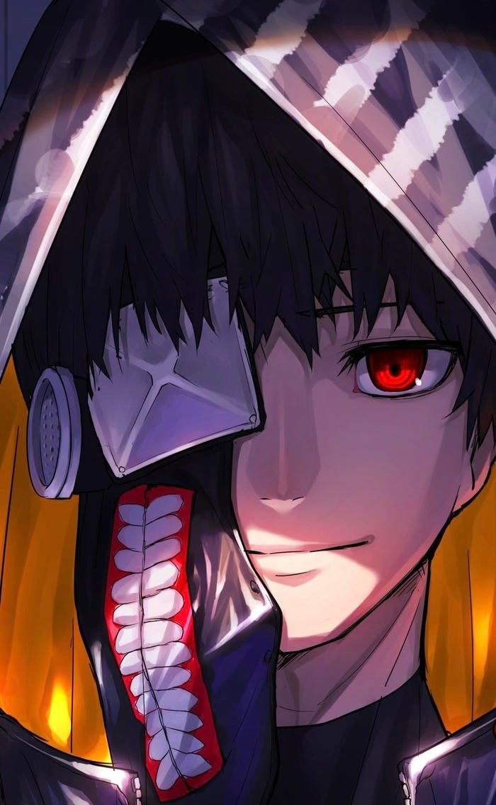 ken kaneki pfp presenting emotional overload held back