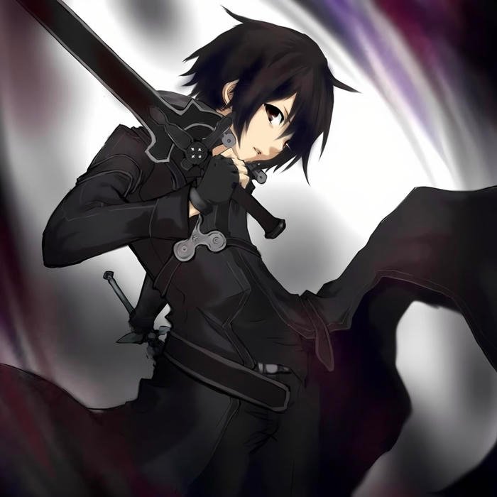 kirito pfp portraying readiness for sudden challenges