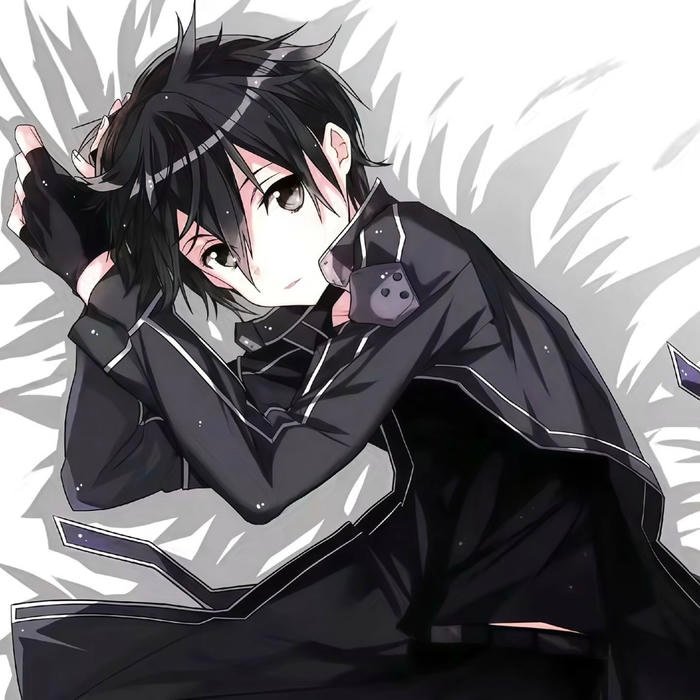 kirito pfp shaped by silent determination and focus
