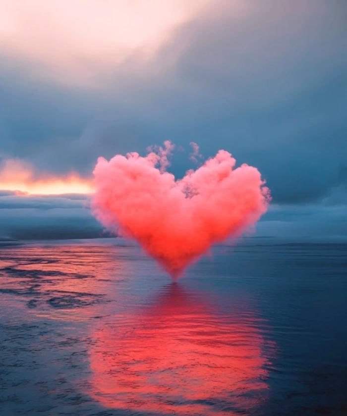 minimal love themed design heart pfp