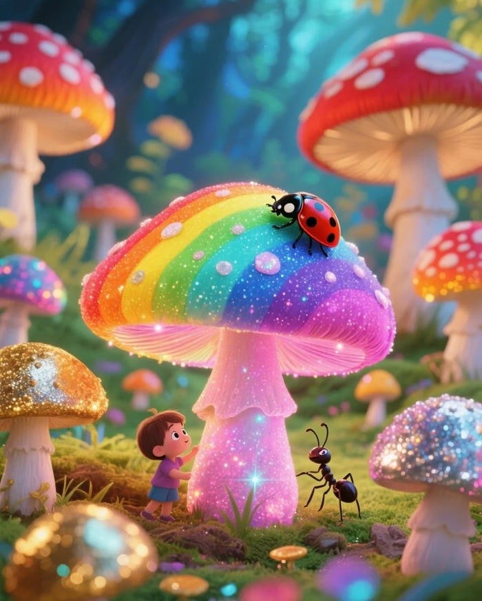 minimal style mushroom pfp with muted color