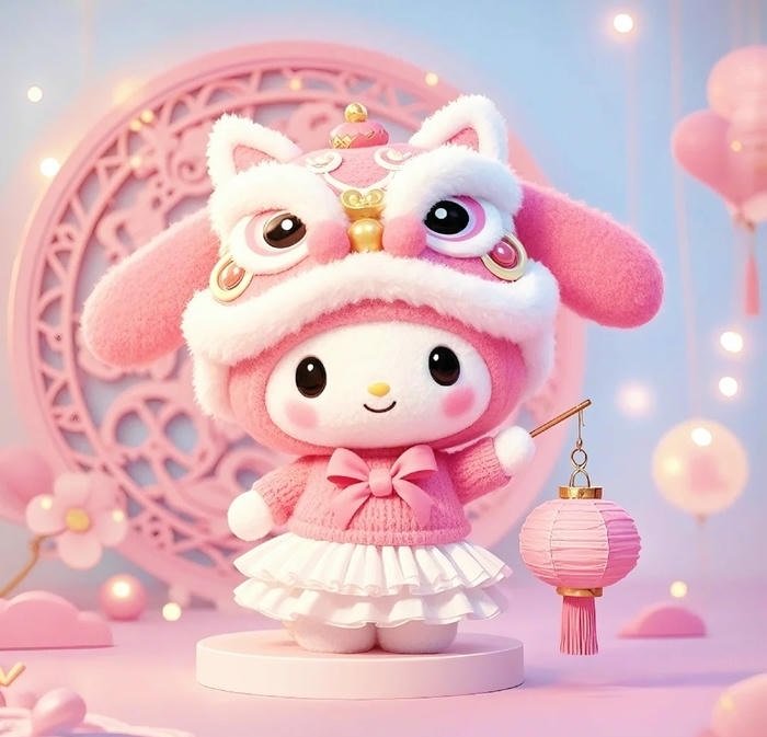 my melody pfp charming pastel visual style