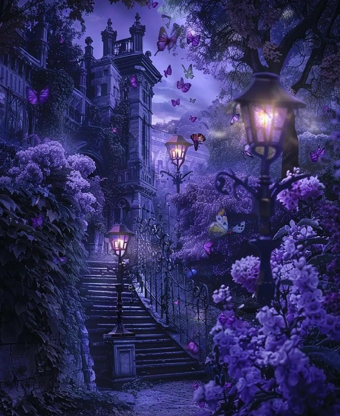 neon purple cyber profile purple discord pfp