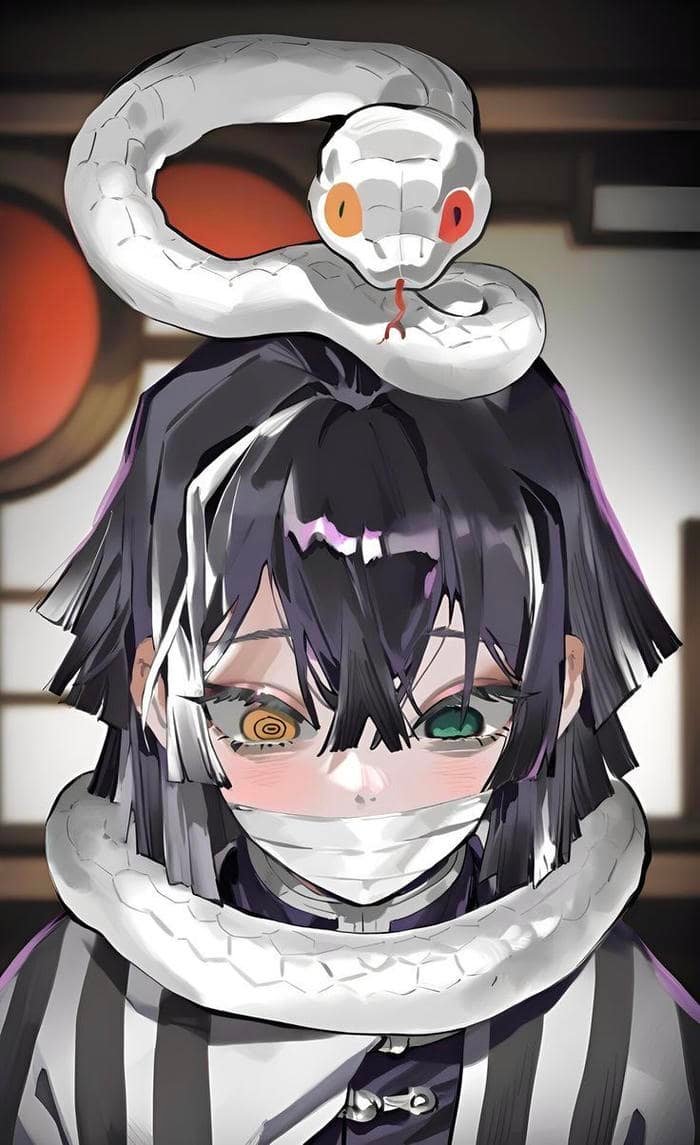 obanai pfp built around a disciplined personality