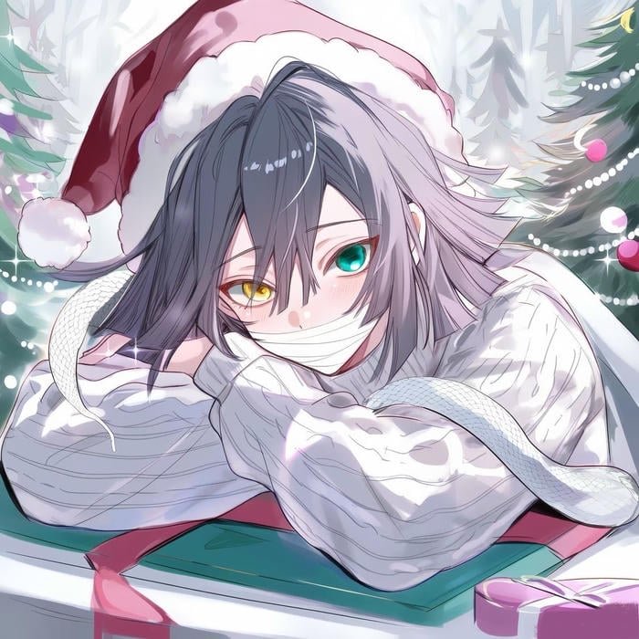 obanai pfp capturing a guarded and serious mood