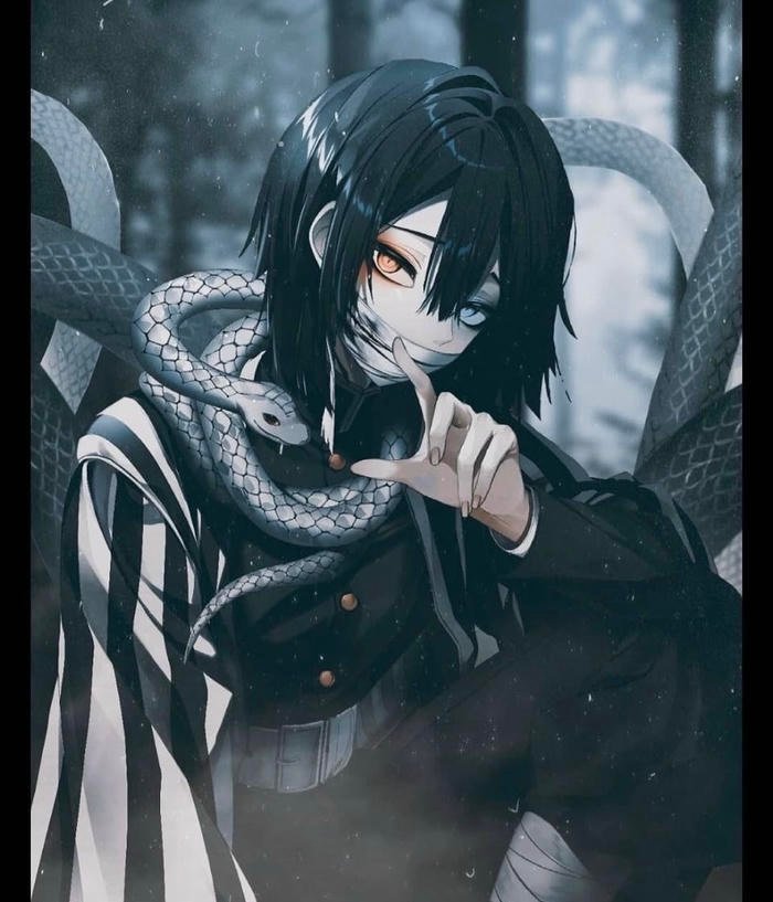 obanai pfp reflecting a highly controlled demeanor