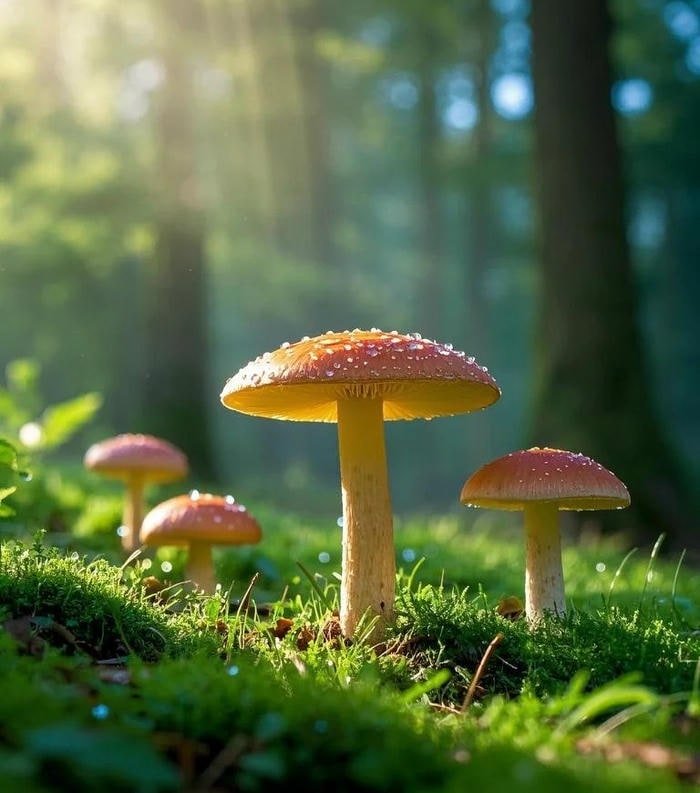 pastel illustration art of mushroom pfp