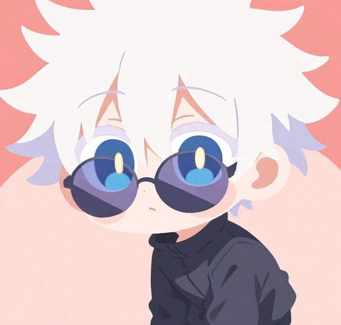 photo gojo discord pfp in dark anime style
