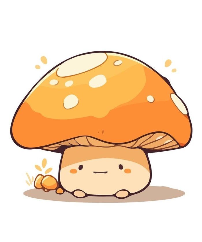 picture mushroom pfp surrounded by green moss