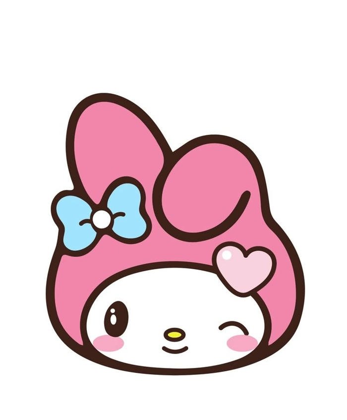 picture my melody pfp soft pink kawaii icon