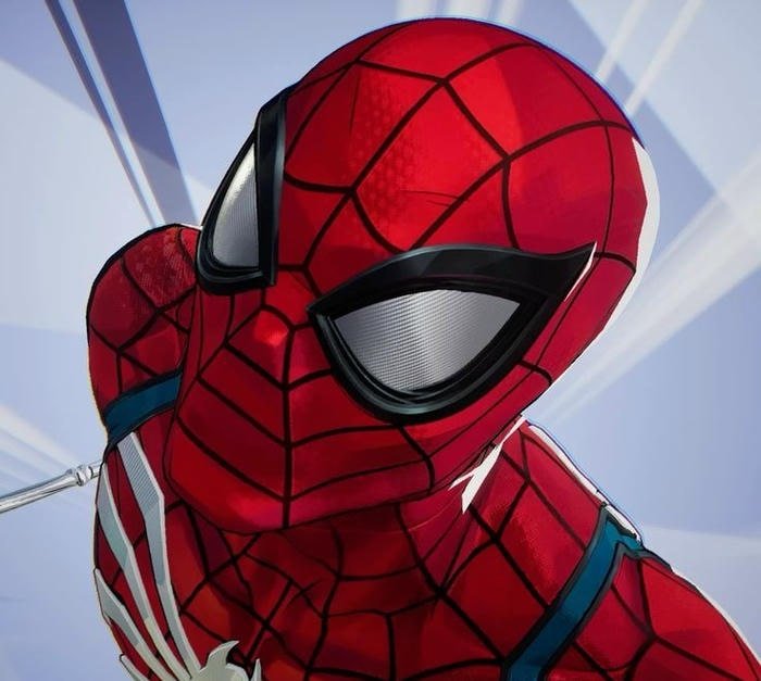 picture spider man cute soft color illustration