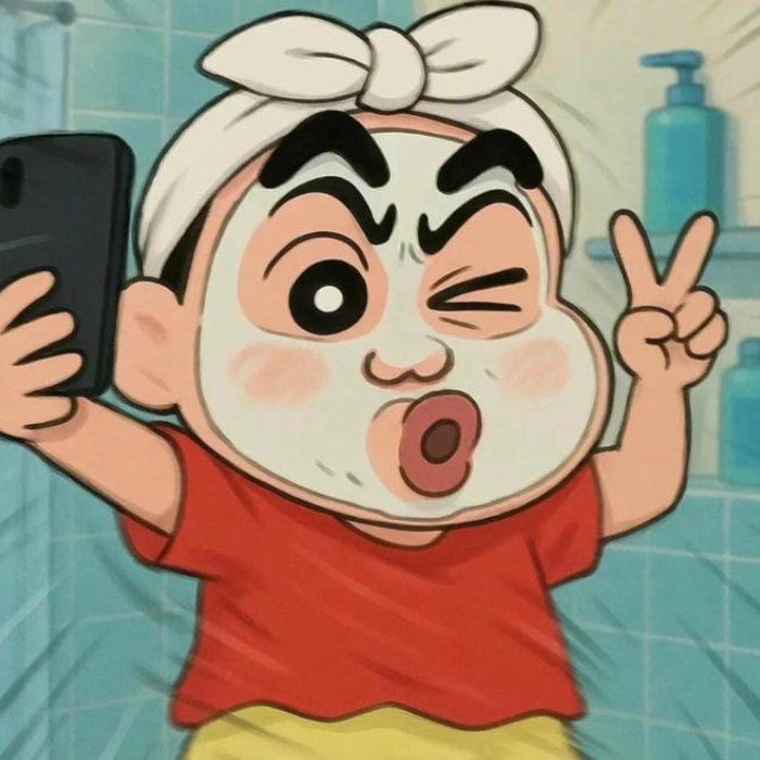 playful cartoon energy from a kid making silly faces cute funny pfp