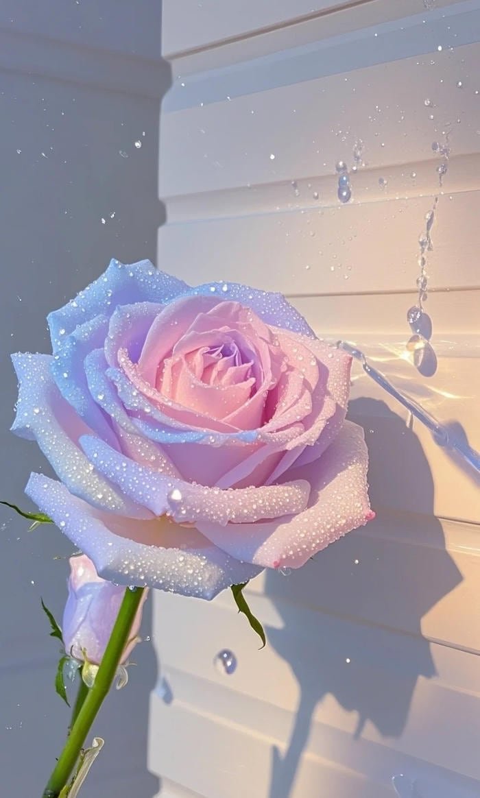 profile picture flower pfp with warm sunlight glow