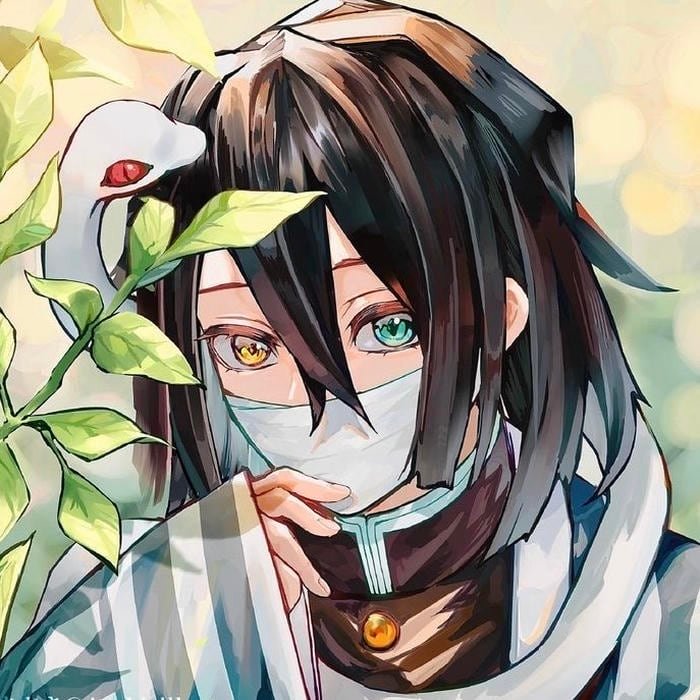 quiet intensity stands out within obanai pfp