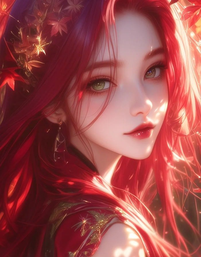 red discord pfp commanding visual presence