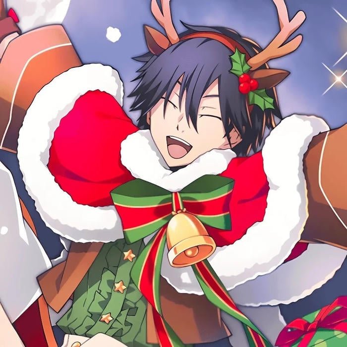 relaxed holiday atmosphere surrounds christmas anime pfp boy