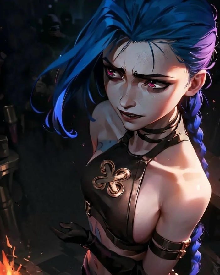 restless emotional state fills the jinx pfp