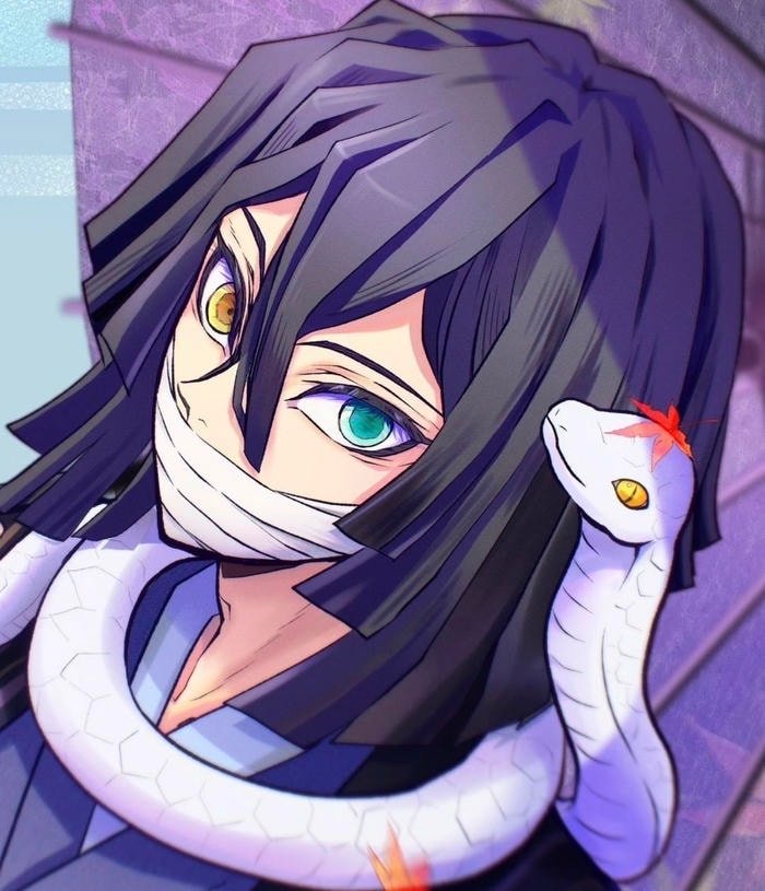 sharp awareness portrayed clearly in obanai pfp