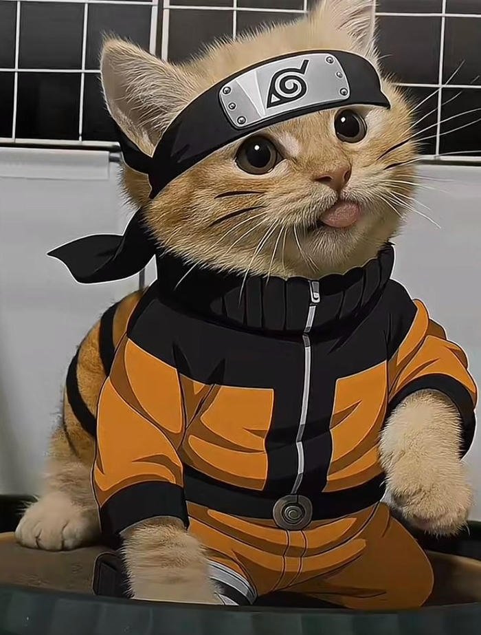 silly cat pfp goofy meme facial reaction