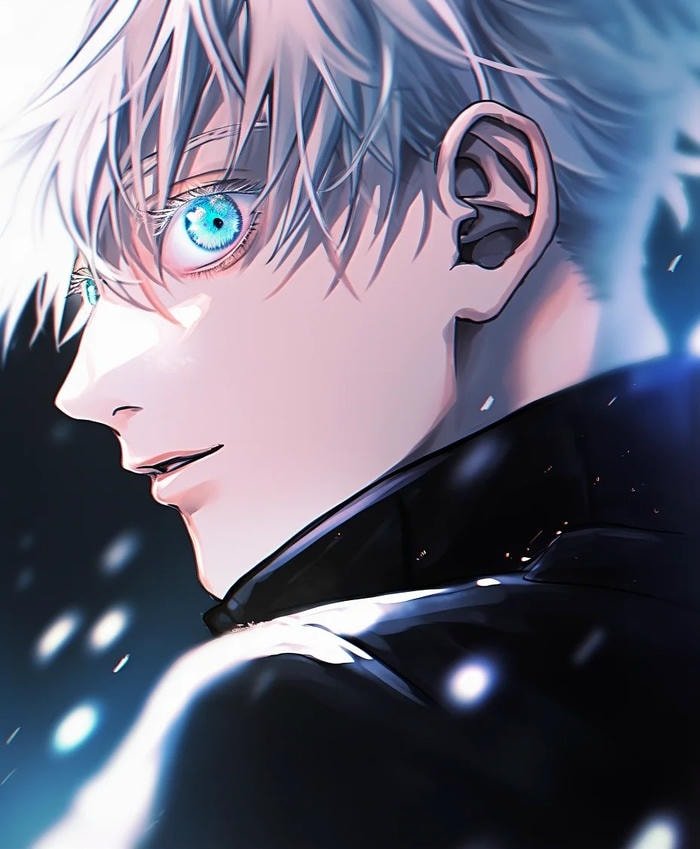 simple gojo discord pfp with centered composition