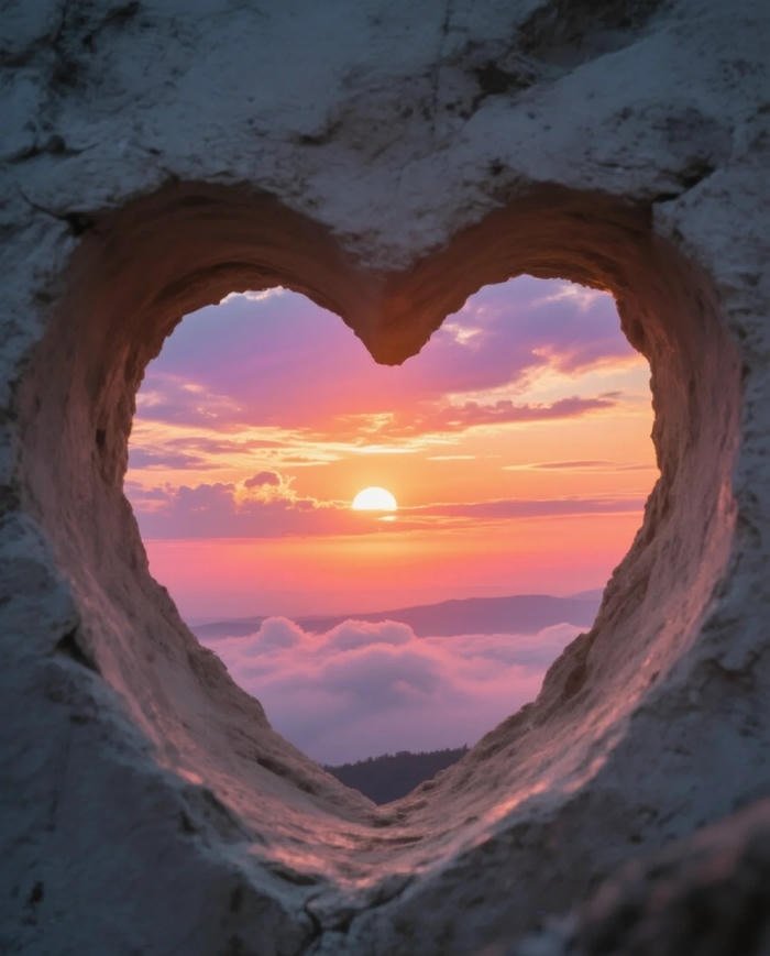 simple pastel avatar heart pfp design