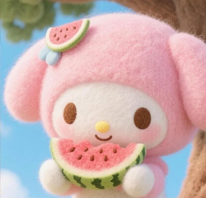 soft kawaii profile my melody pfp design