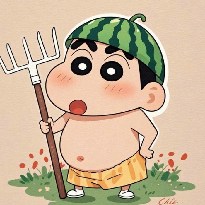 this silly cartoon farmer clearly matches the cute funny pfp aesthetic