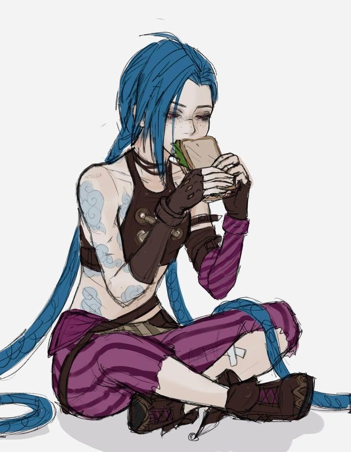 unpredictable emotion shapes the tone of jinx pfp